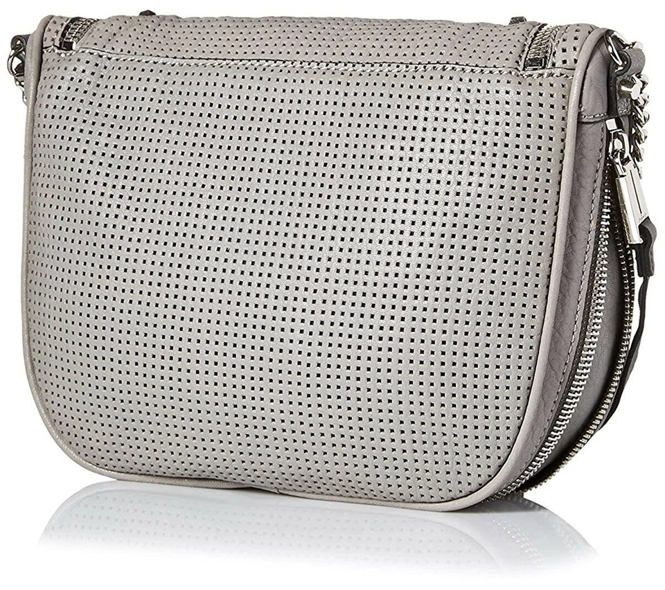 She+Lo 245168 女式链条皮革单肩包斜挎包灰色 — 第 3/4 张图片