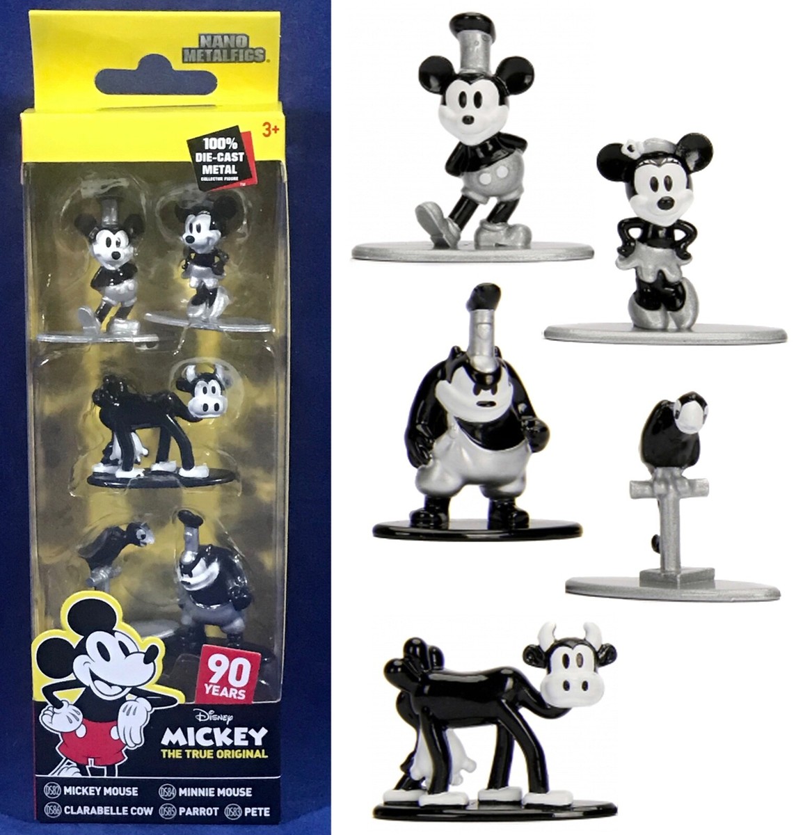 Mickey Mouse STEAMBOAT WILLIE Jada NANO Metalfigs 5-Pack Die-Cast