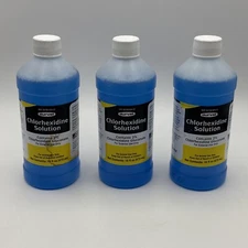 Durvet 3 Bottles Of Chlorhexidine Solution 16 Ounces Each Cleaning - 06/2025