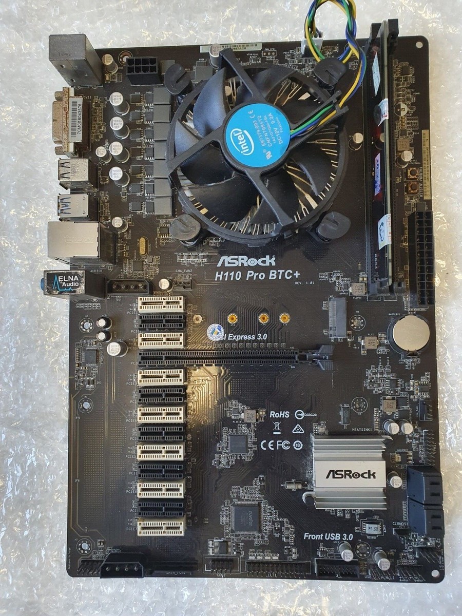 Mining Rig 13 Gpu Motherboard Asrock H110 Pro BTC+ 13 GPU Mining