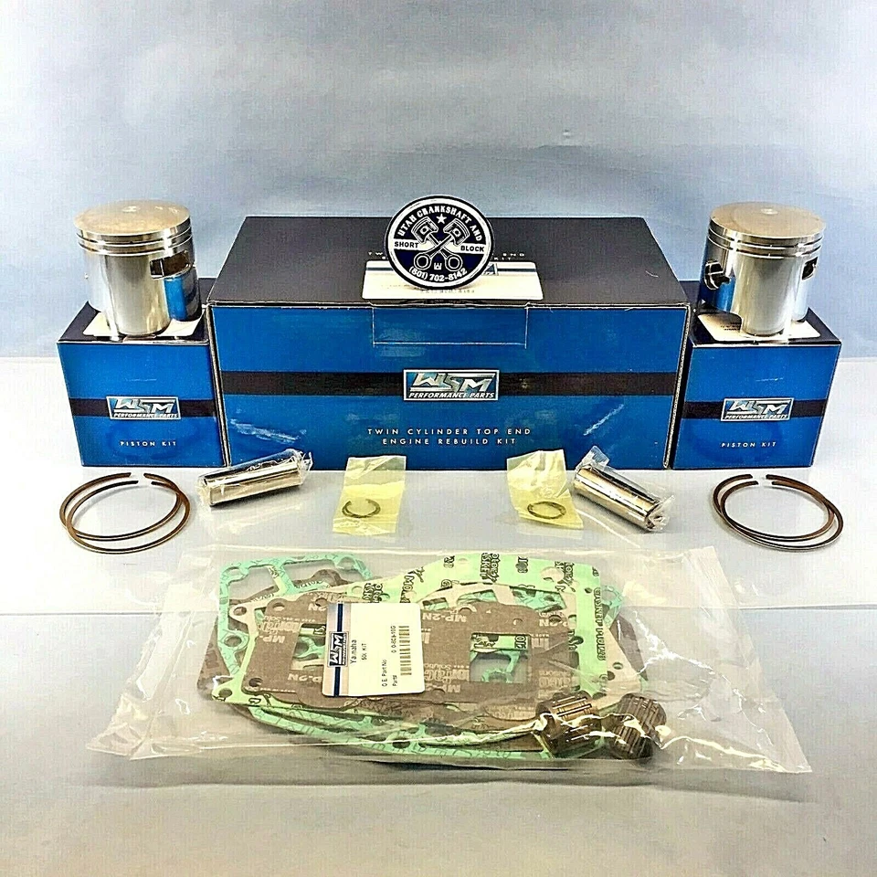 NUEVO 72,75 mm OVER WSM KIT DE EXTREMO SUPERIOR 1989-1993 YAMAHA 500 WAVE JAMMER WAVE RUNNER Foto 2 de 4