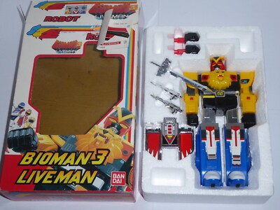 Robot Bioman / Liveman 20 Cm – Bandai 1988 (incomplet) – Vintage Japon, Dessin Animé