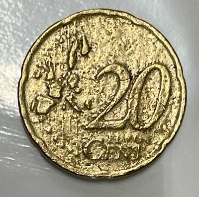 20 Cent Münze 2003 Beatrix Königin der Niederlanden Fehlerprägung - Bild 1 von 2