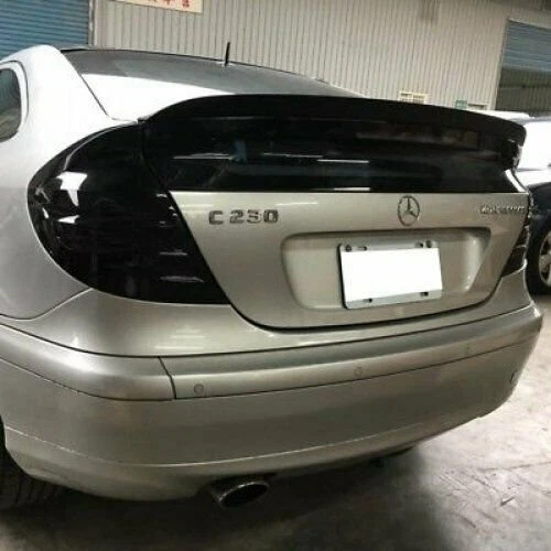 Alerón trasero plano negro 284F para Mercedes Benz clase C W203 cupé Foto 4 de 4