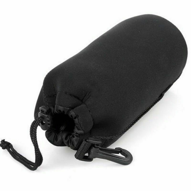 Black Matin Neoprene Camera Lens Pouch Bag Case Size S M L XL