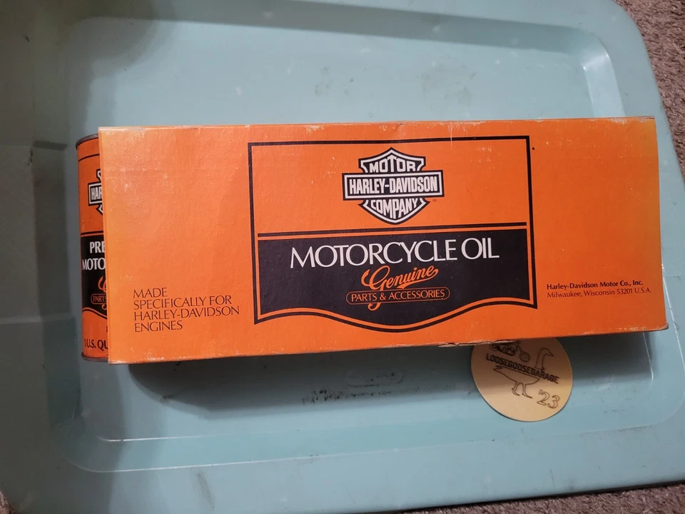 Harley Davidson 4 упаковки масляные банки с рукавом Premium II кварт полный гараж дисплей - Изображение 2 из 4