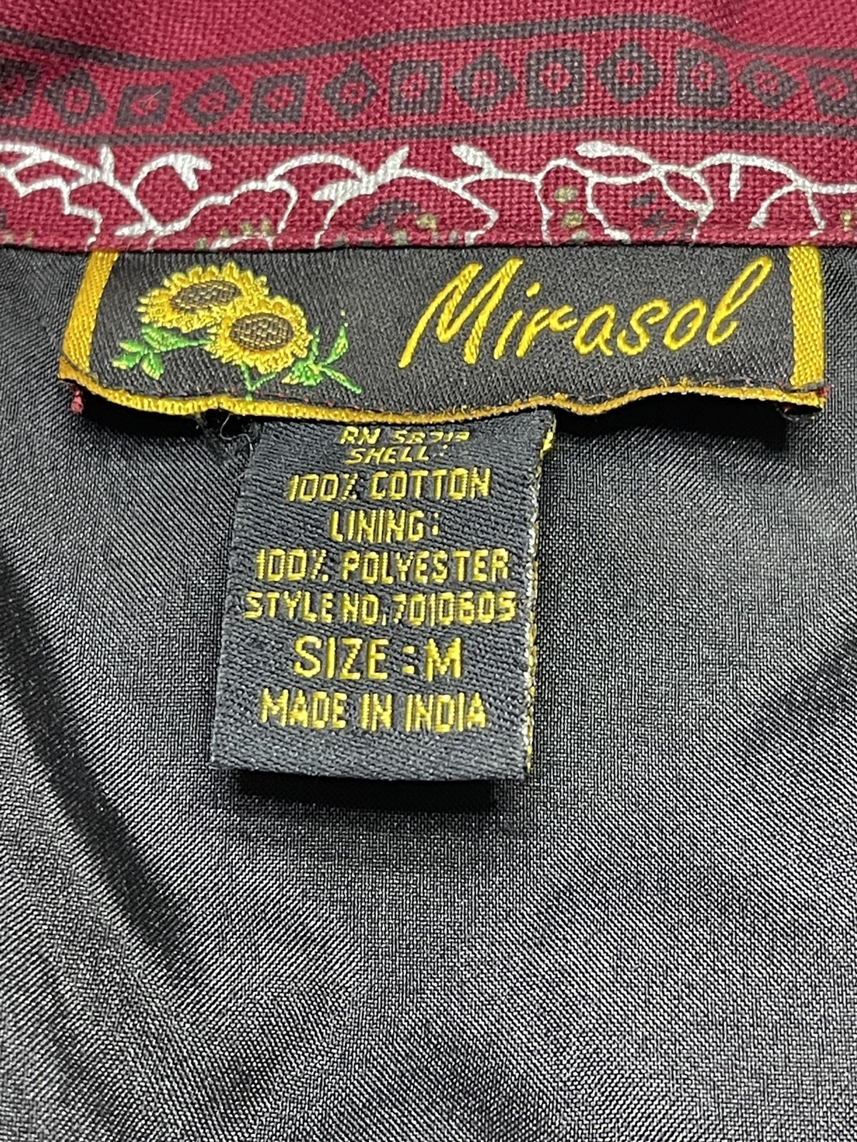 Marisol patchwork tapestry jacket medium Hippie B… - image 6