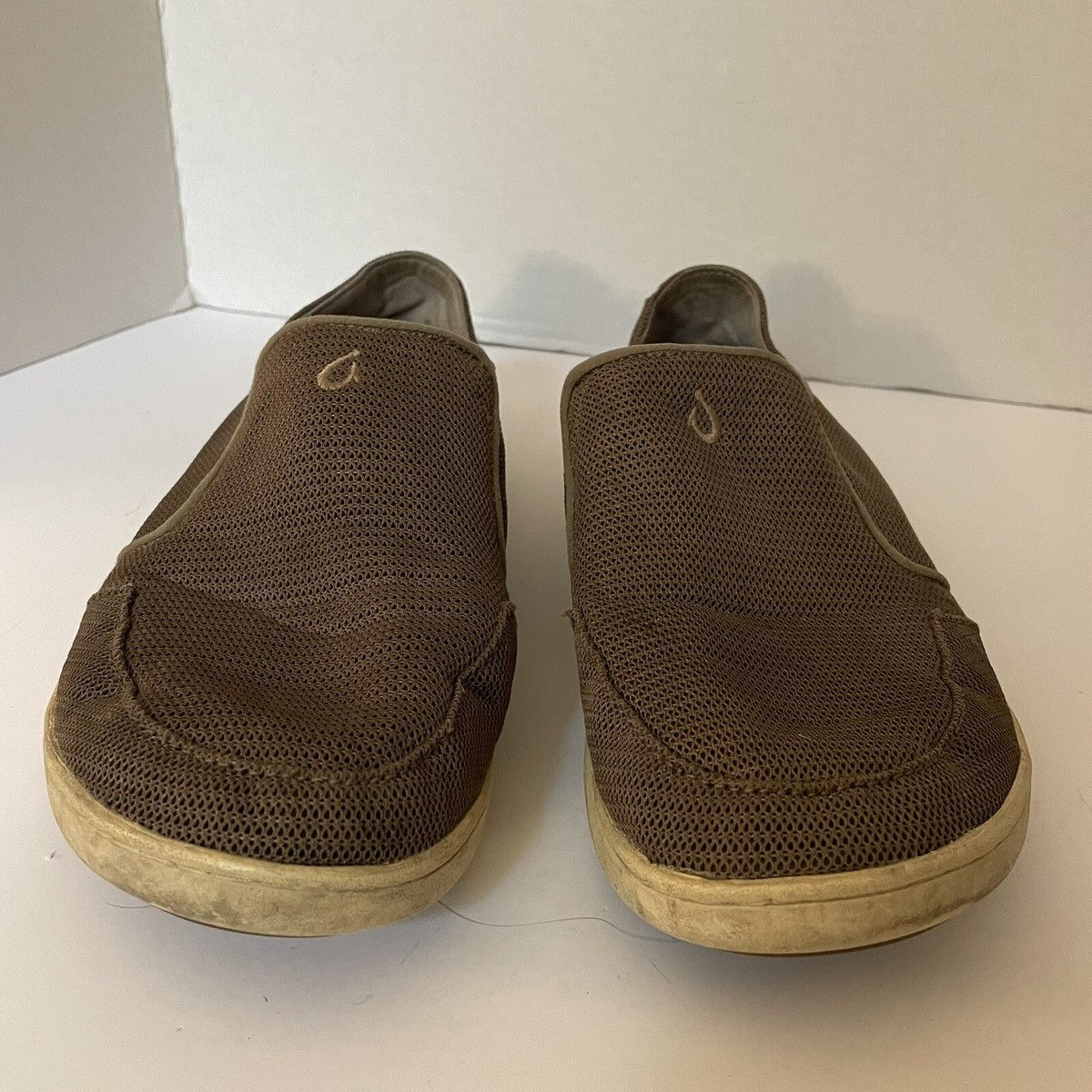 Brown Slip-On Mesh Sneakers Men main image 2