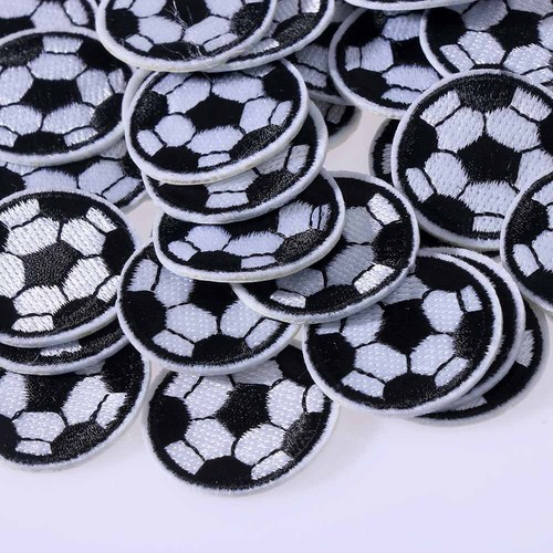 Jeans Garment Supplier Embrioidered Football Patches Iron on Stickers Appliques - Picture 4 of 9