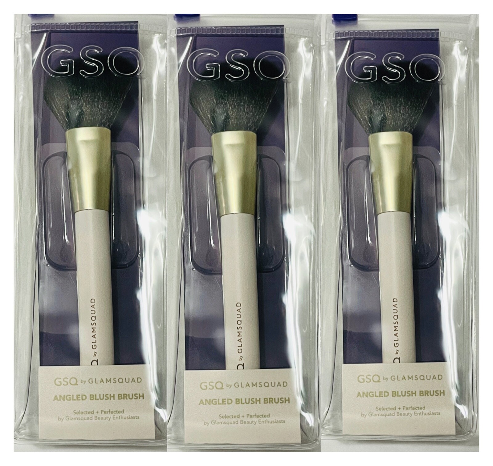 3x GSQ by Glamsquad ANGLED BLUSH brush eBay