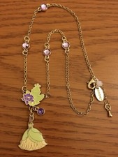 Disney's " Princes Tiana " 16" / 17" Gold Tone Necklace New