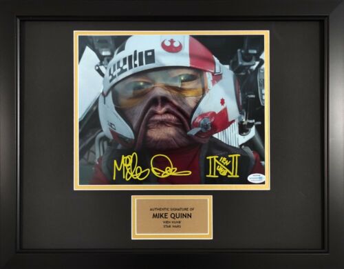 Mike Quinn Nien Nunb Star Wars Framed Signed 8x10 Autograph Photo B ACOA - Picture 1 of 1