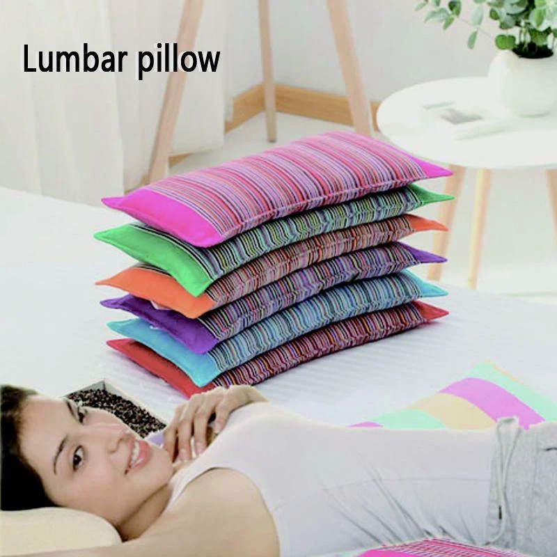 Lumbar Pillow Buckwheat Skin Home Comfortable Sleep Waist Support Lumbar Spine - Image 2 of 3