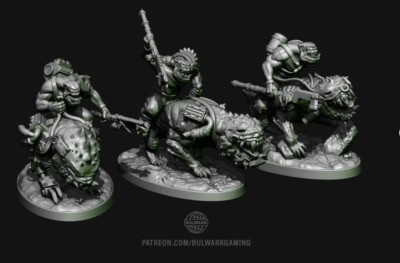 Ork Squiggly Beast Jungen x 3, Bollwerk