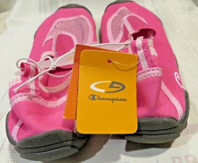 New-Champions Pink Women's Girls Slip On Water Shoes/Aqua