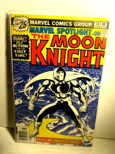 1976 Marvel Spotlight On The Moon Knight #28 emballé - Photo 1/4