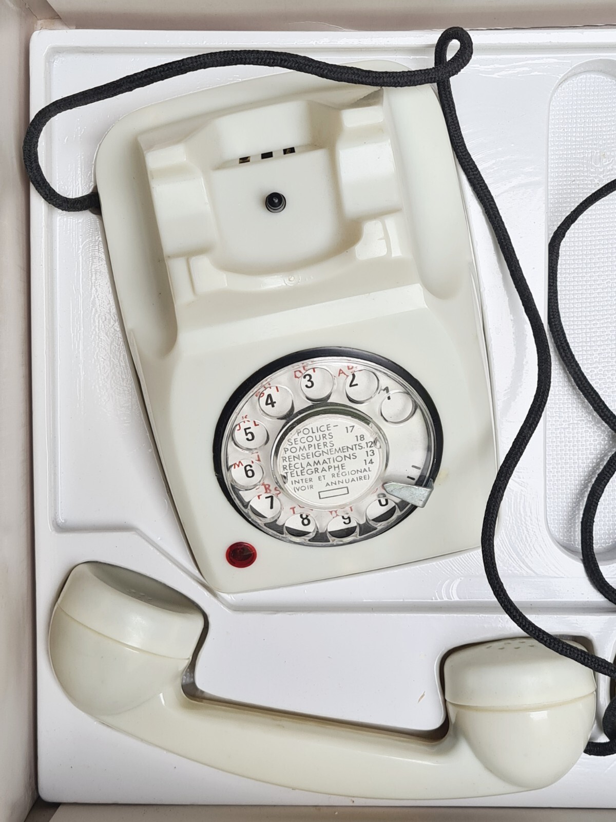 2 Telefoni Giocattoli Bambini Made IN Italy Italia Anni 1960 con Scatola Vintage foto 4