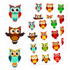 Owl Stickers For Kids Arts and Crafts Stickers Great for School 120 Pack