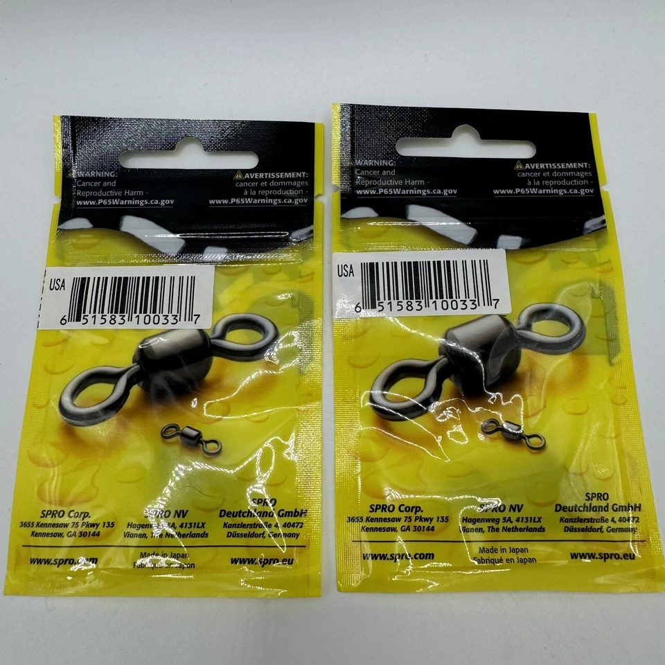 SPRO Power Swivels  2 PACKS - Size 6  80lb test (10 per pack) SPSB-06-10 - Image 2 of 4