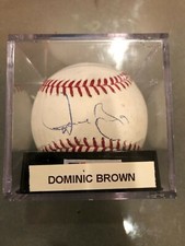 MLB Philadelphia Phillies Domonic Brown Autograph Baseball