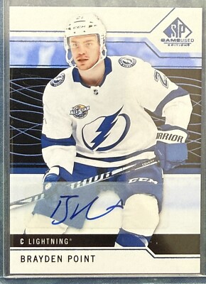 2018-19 Upper Deck SP Game Used #32 Brayden Point AUTO