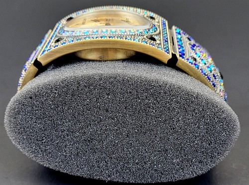Heidi Daus B9048 Quartz Muti Gem Stone Wristwatch Watch Bracelet ~ T722L - Picture 7 of 14