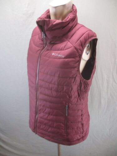 Columbia Size XL Womens Burgundy Full Zip Stand Collar Pocket Insulated Vest 569 - Picture 3 of 12