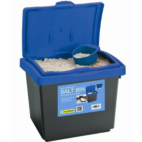 30l litre grit rock salt bin dustbin  de-ice 30l storage container made in uk