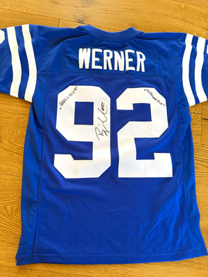 Björn Werner Indianapolis Colts Trikot Mitchell & Ness #92 Signed Auto NFL (40M)