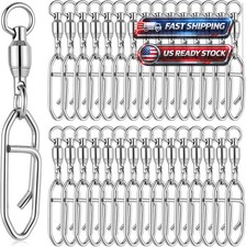 30Pcs Fishing Speed Clips Quick Change Fishing Snap Swivels Fishing Power Clips
