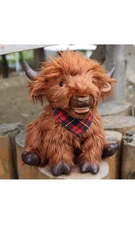 Chongker Highland Cow Stuffed Animal Weighted Highland Cow Plush 2.65 LBS