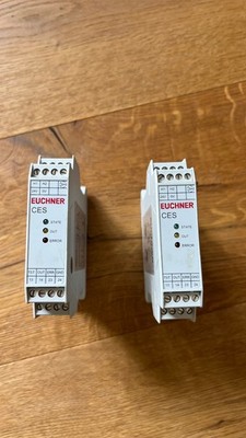 2x EUCHNER CES-A-ABA-01 Auswertegerät / Sicherheitsrelais voll funktionsfähig
