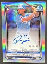 2026 Bowman Jac Caglianone Chrome Auto RC Refractor #/499 Royals Rookie