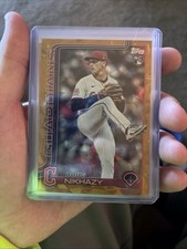 Topps Doug Nikhazy Rookie Parallel Cleveland Guardians Baseball Card 22/50. rookie card picture