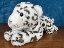 Vintage Animal Alley Toys R Us Snow Leopard 17" Laying Plush - Gentle, Sweet