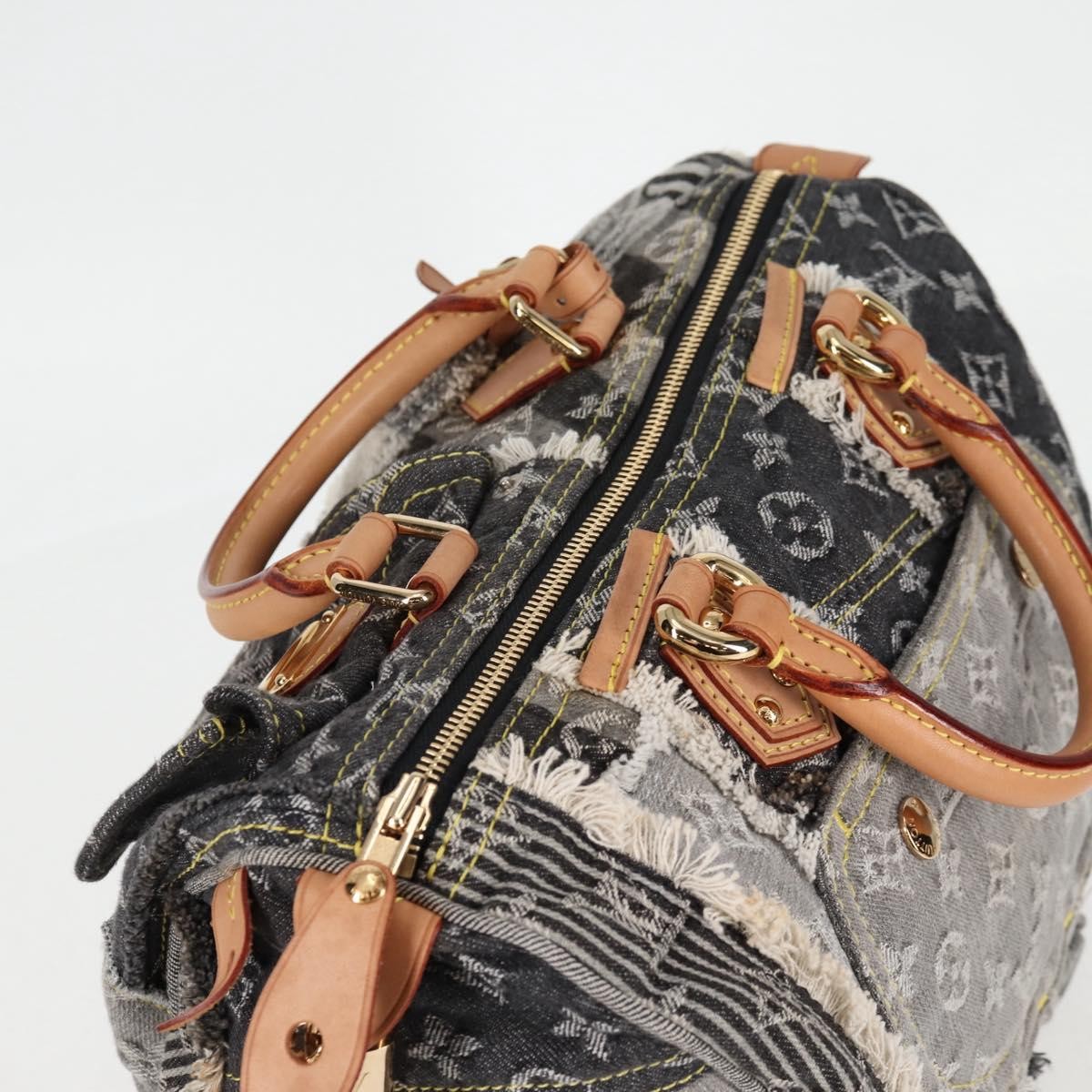 LOUIS VUITTON Monogram Denim Patchwork Speedy 30 … - image 6