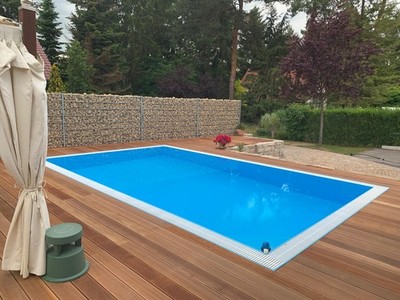Poolino  PP-Überlaufpool 6x3m Polypropylen Schwimmbecken Überlaufbecken