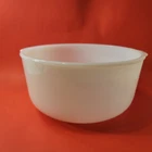 Vintage Glasbake Made for Sunbeam 19CJ Large White Milk Glass Mixer Mixing Bowl