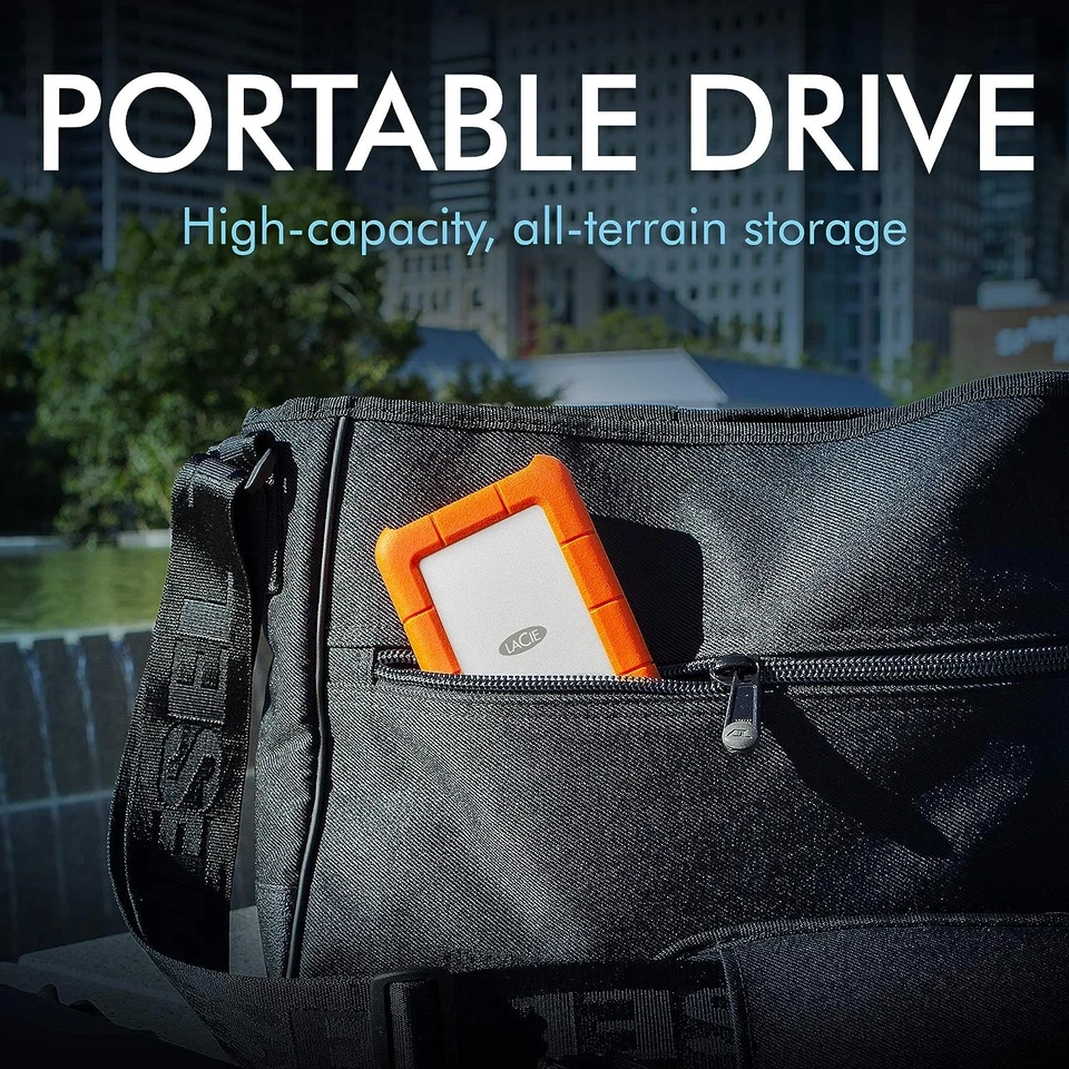LaCie Rugged Mini, 4TB,2.5", Portable External Hard Drive, for PC and Mac, Shock - Image 2 of 4