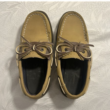 Sperry Top-Sider A/O Slip On Remix Boys Tan Boat Shoes US 13.5 Non-Marking