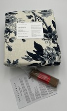 Pottery Barn Garden Floral Blackout Curtain 1 50 x84 Blue