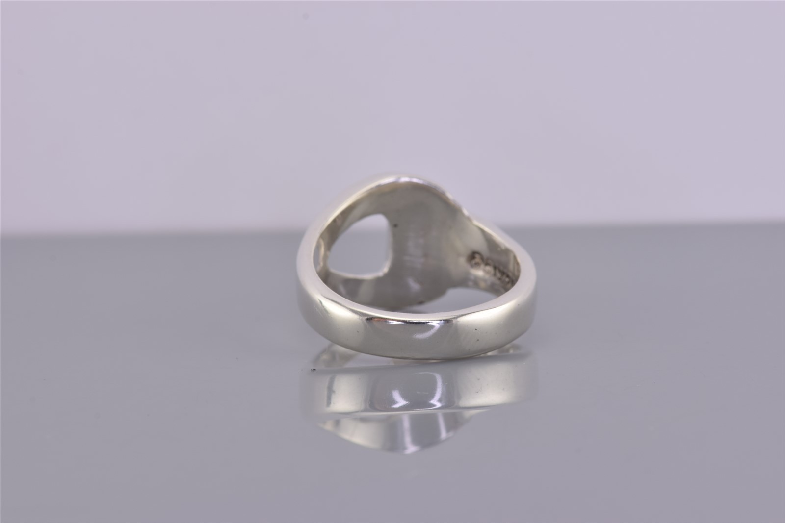 Sterling Silver Solid Fluted Wrap Around Split Fa… - image 4