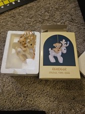 Vintage Enesco Precious Moments "Reindeer Special 1986 Issue" Ornament In Box