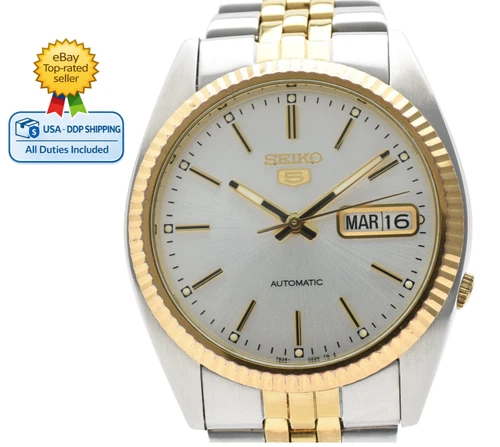 Vintage [NEAR MINT] Seiko 5 7S26-0500 White Dial Watch Men Automatic Watch Japan