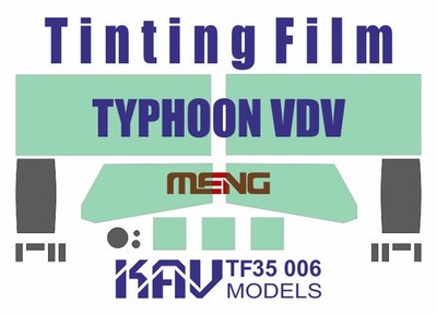 K 4386 Typhoon VDV 1/35 Window Tint Film for Meng VS 014