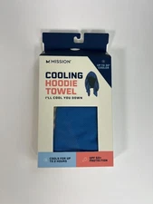 Mission Cooling Hoodie Towel Evaporative Cool Technology Keeps Cool UPF 50