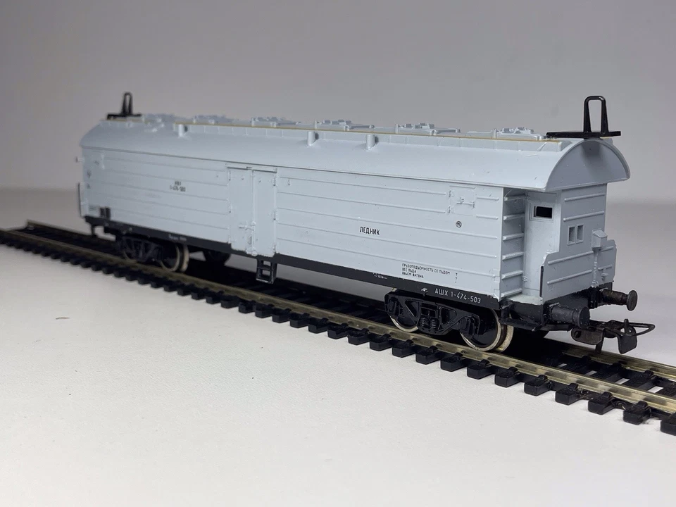 Rare PIKO HO Scale 5/6409-19 Russia USSR CCCP Bogie Refrigerated Van 1-474-503 - Image 4 of 4