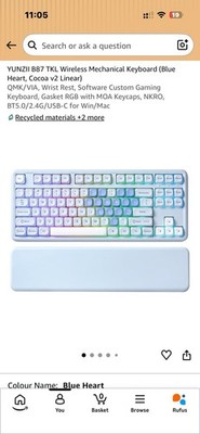Yunzii B87 Wireless Mechanical Keyboard