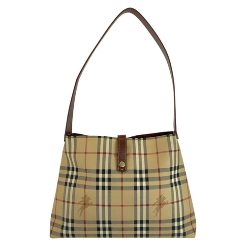 Burberry Shadow Horse Check Pattern Shoulder Bag, Beige/Brown, Wom... GZl1lqty