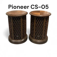Pioneer CS-05 Omnidirectional Speakers End Tables MCM Vintage Sound - Nice Pair!